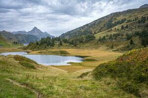 panorama, paisagens, Kalbelese, Hochtannberg, Alpes, Áustria foto