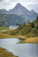 panorama, paisagens, Kalbelese, Hochtannberg, Alpes, Áustria foto