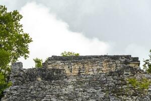 coba Maya ruínas nohoch mul pirâmide dentro tropical selva México. foto