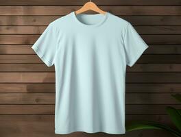 profissional em branco camiseta para brincar ai gerado foto