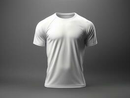 3d render em branco camiseta ai gerado foto