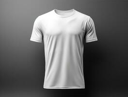 3d render em branco camiseta ai gerado foto