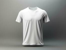 3d render em branco camiseta ai gerado foto