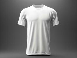 3d render em branco camiseta ai gerado foto