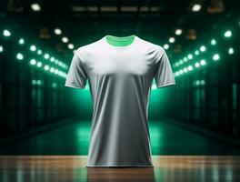 3d render em branco camiseta ai gerado foto