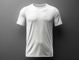 profissional branco em branco camiseta ai gerado foto