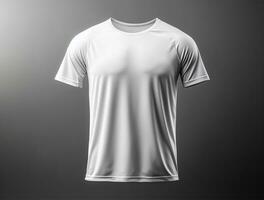 profissional em branco camiseta ai gerado foto