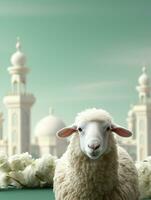eid Mubarak tradicional islâmico festival religioso fundo ai gerado foto