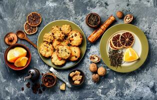 biscoitos recém-assados foto