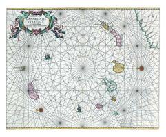 náutico gráfico do a canário ilhas, anônimo, johannes furgão mergulhão, 1666 foto