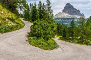 tre cime di lavaredo dentro cortina d'ampezzo, - dolomitas, Itália foto