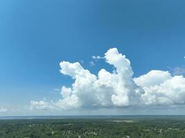 nuvens e panorama zangão fotografia aéreo Visão foto