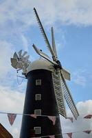 Waltham, Lincolnshire, Reino Unido, setembro 22. Visão do a moinho de vento às Waltham, Lincolnshire em setembro 22, 2023 foto