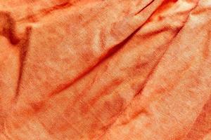 fundo de textura de tecido de linho laranja