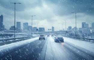 ai gerado neve fundo e árvore inverno com cópia de espaço cena fundo foto