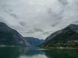 Trondheim e a fiordes do Noruega foto