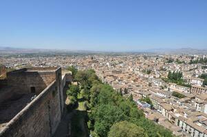 aéreo Visão do granada foto