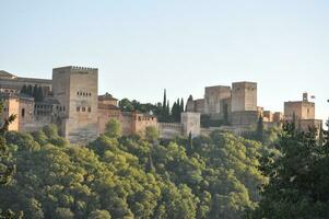 alhambra Palácio dentro granada foto