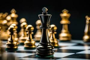 xadrez borda jogos conceito do o negócio Ideias e concorrência e estratégia Ideias conceito foto