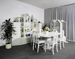 sala de jantar de design moderno, quarto, conjuntos de sala de estar