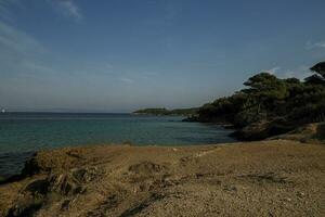 notre dame de praia dentro Porquerolles ilha França panorama panorama foto