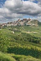 vinho Vila do la Morra, Piemonte, Itália foto