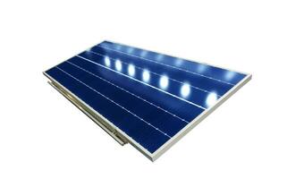 solar painéis absorver luz solar Como uma fonte do energia para gerar direto atual eletricidade. foto