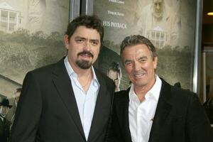 cristão gaguejar Eric braeden filho pai a homem quem veio costas pré estreia aero teatro santa monica ca fevereiro 8 2008 foto