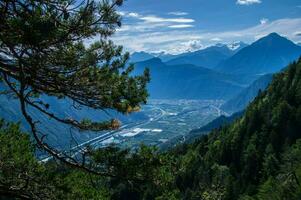 vale do Martigny, Valais, Suíça foto