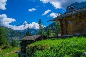 a grange, vallorcine, alta Sabóia, França foto