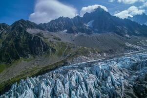 geleira do argentière, chamonix ,alta Sabóia, França foto
