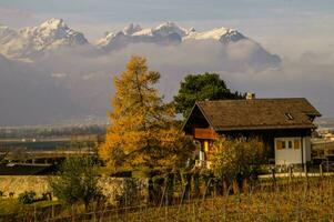 Yvorne, dentro vaud, suíço foto