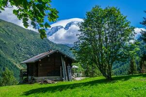 a grange, vallorcine, alta Sabóia, França foto