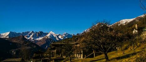 la salle,arbetey,val aoste, Itália foto