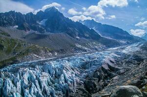 geleira do Argentière, Chamonix, alta Sabóia, França foto