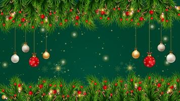 alegre Natal fundo com Natal elementos para social meios de comunicação Postagens, bandeiras, cumprimento cartões, e rede faixas foto