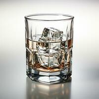 ai gerado vodka dentro uma vidro com gelo - ai gerado imagem foto