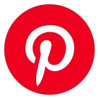 volta pinterest logotipo isolado em branco fundo foto