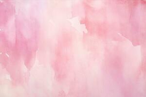 abstrato Rosa aguarela textura com molhado escova golpes para papel de parede Projeto. ai gerado foto