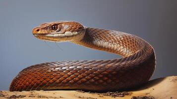 ai gerado borboleta Preto mamba serpente papel de parede foto