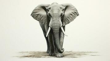 ai gerado africano elefante foto
