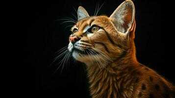ai gerado africano dourado gato foto