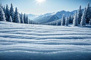 ai gerado inverno panorama detalhado neve gelo ai generativo foto