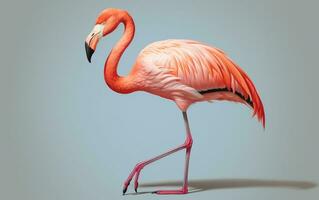 ai generativo americano flamingo pássaro fotografia foto