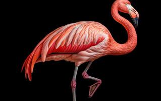 ai generativo americano flamingo pássaro fotografia foto