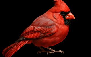 ai generativo cardeal pássaro natural animal fotografia foto