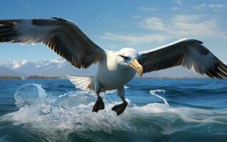 ai gerado albatroz pássaro foto