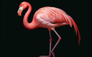 ai generativo americano flamingo pássaro fotografia foto