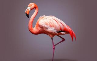 ai generativo americano flamingo pássaro fotografia foto