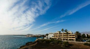 casas dentro las galetas, tenerife, canário ilhas, Espanha. artístico cenário. beleza mundo. foto